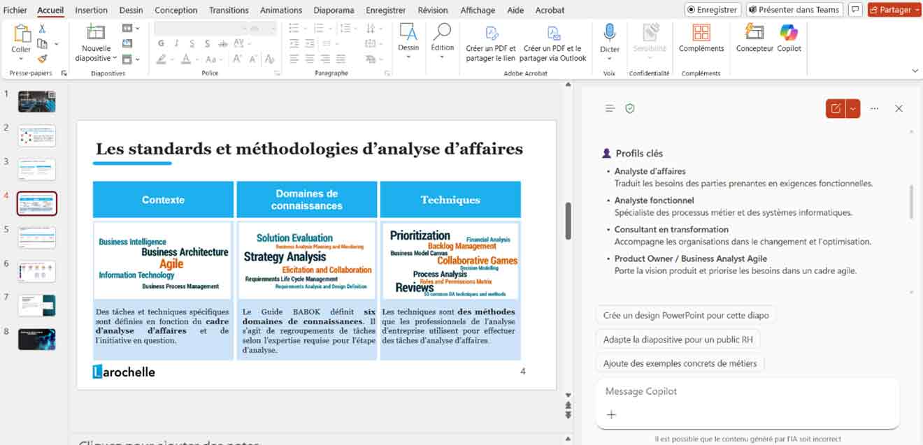 Copilot et Power Point