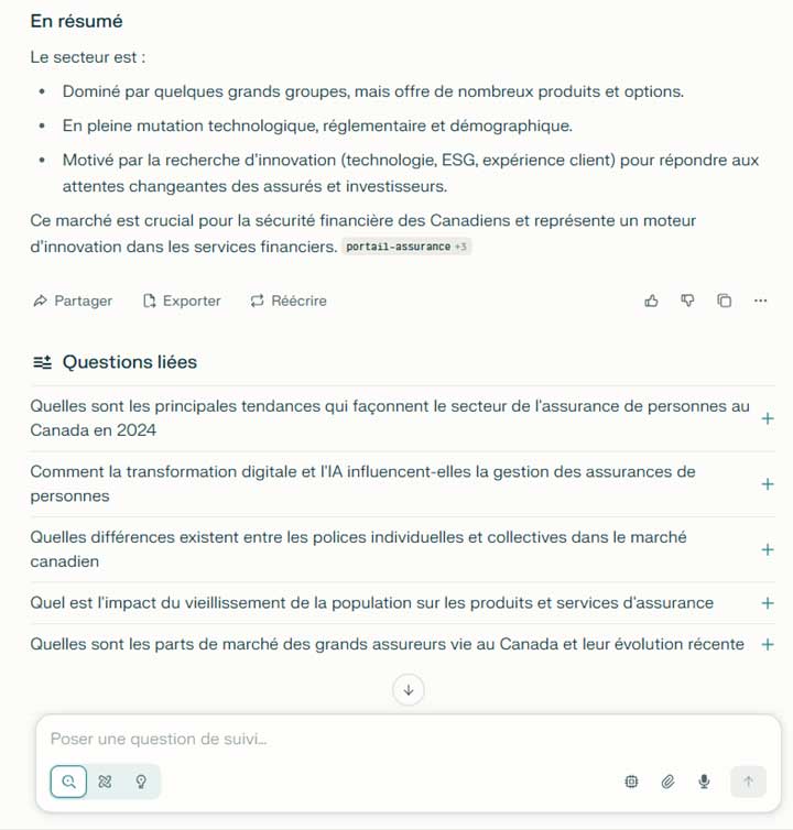 Exemple d'IA avec Perplexity