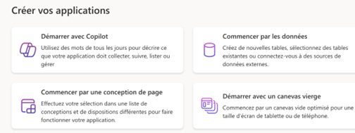 Intégration de Copilot dans PowerApps